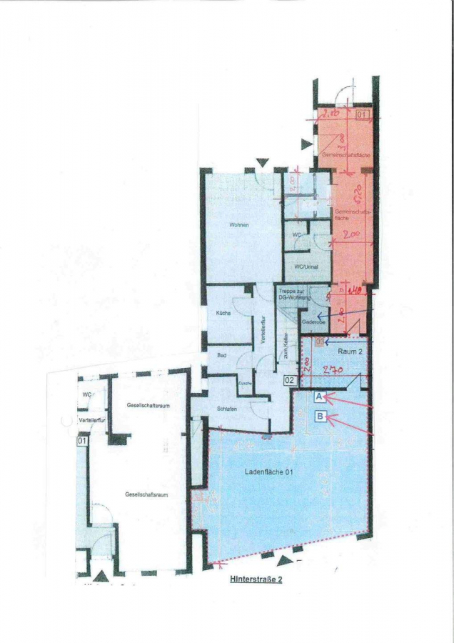 Grundriss Laden